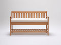 Banc de jardin - Bois - 125 x 58 x 88 cm - Marron clair - Style contemporain