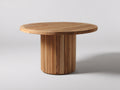 Table de jardin - Bois - 134 x 134 x 75 cm - Bois brun chaud - Style minimaliste