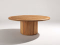 Table de jardin - Bois - 150 x 150 x 76 cm - Bois brun chaud - Style contemporain