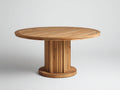 Table de jardin - Bois - 132 x 132 x 75 cm - Bois miel - Style rustique
