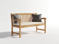 Banc de jardin - Bois - 130 x 61 x 87 cm - Marron clair - Style classique